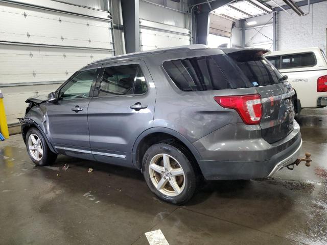 1FM5K8D83GGA85556 - 2016 FORD EXPLORER XLT Gris foto 2