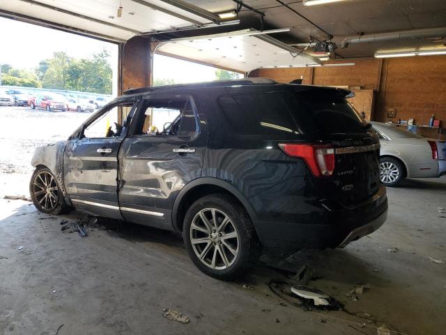 1FM5K8F84HGB81680 - 2017 FORD EXPLORER LIMITED BLACK photo 2
