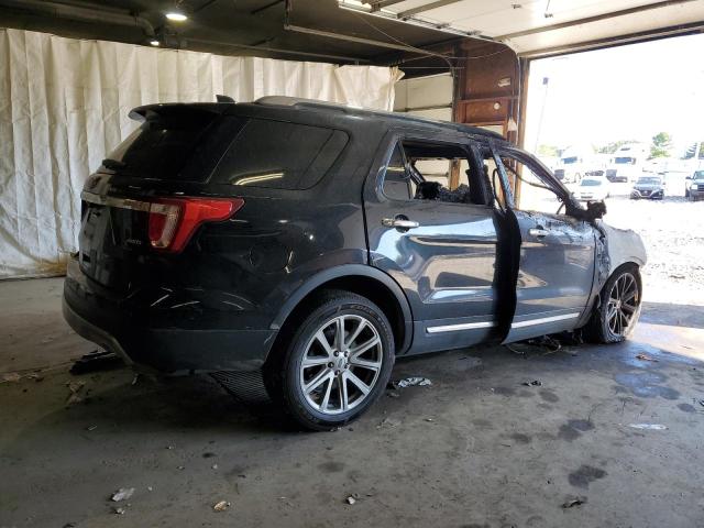 1FM5K8F84HGB81680 - 2017 FORD EXPLORER LIMITED BLACK photo 3
