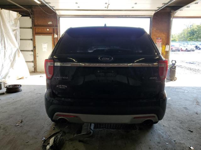1FM5K8F84HGB81680 - 2017 FORD EXPLORER LIMITED BLACK photo 6