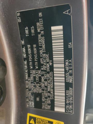 5TDJKRFH0GS295205 - 2016 TOYOTA HIGHLANDER XLE GRAY photo 13