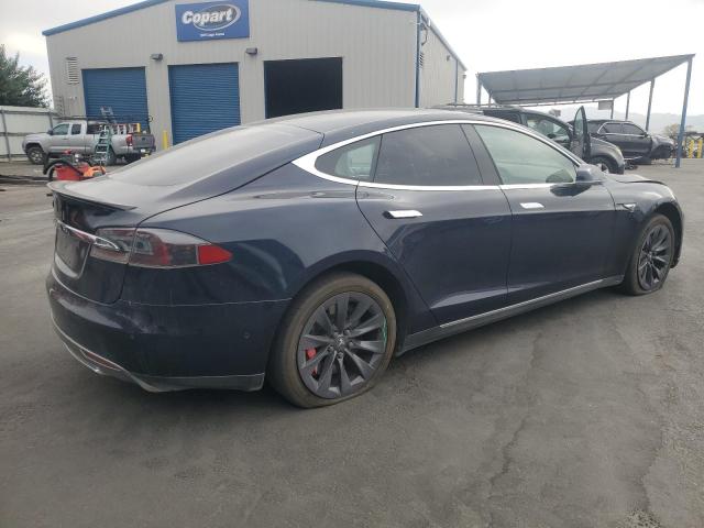 5YJSA1H18EFP52207 - 2014 TESLA MODEL S ლურჯი ფოტო 3