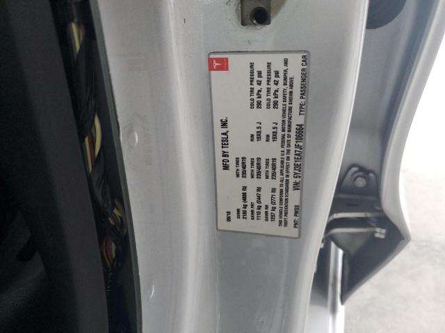 5YJ3E1EA7JF106664 - 2018 TESLA MODEL 3 SILVER photo 12