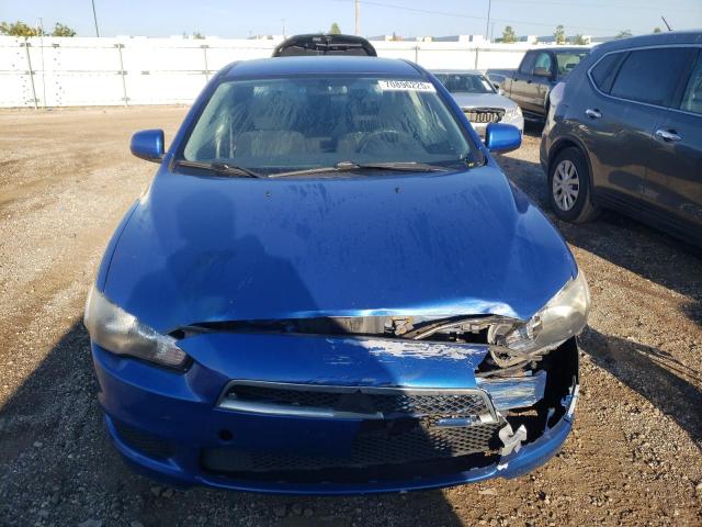 JA32U2FU8BU035589 - 2011 MITSUBISHI LANCER ES/ES SPORT BLUE photo 5