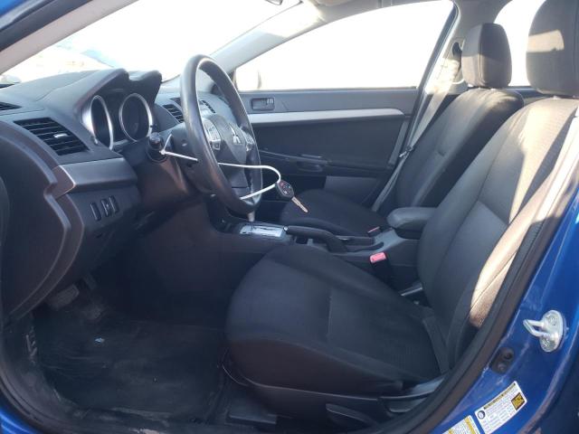 JA32U2FU8BU035589 - 2011 MITSUBISHI LANCER ES/ES SPORT BLUE photo 7