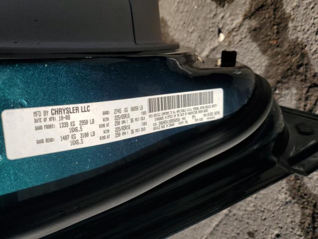 2A8HR541X9R560564 - 2009 CHRYSLER TOWN & COU TOURING GREEN photo 14