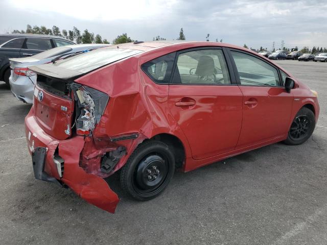 JTDKN3DU8D5640040 - 2013 TOYOTA PRIUS 红色 照片 3