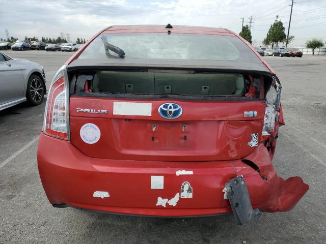 JTDKN3DU8D5640040 - 2013 TOYOTA PRIUS 红色 照片 6