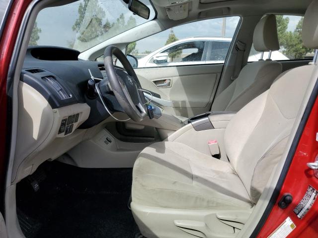 JTDKN3DU8D5640040 - 2013 TOYOTA PRIUS 红色 照片 7