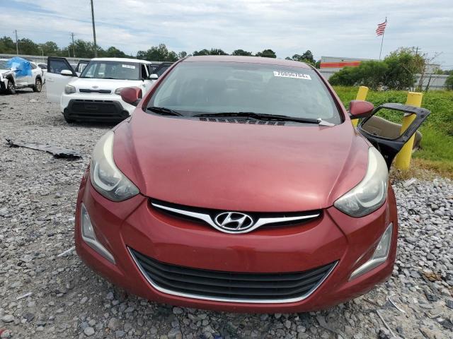 5NPDH4AEXFH609278 - 2015 HYUNDAI ELANTRA SE RED photo 5