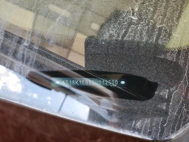 4T1BK1EB5DU012500 - 2013 TOYOTA AVALON BASE Բորդո լուսանկար 12