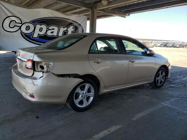 2T1BU4EE1BC636511 - 2011 TOYOTA COROLLA BASE ოქროსფერი ფოტო 3