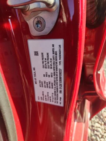 5YJ3E1EB9MF090237 - 2021 TESLA MODEL 3 أحمر صورة 12