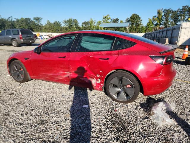 5YJ3E1EB9MF090237 - 2021 TESLA MODEL 3 أحمر صورة 2