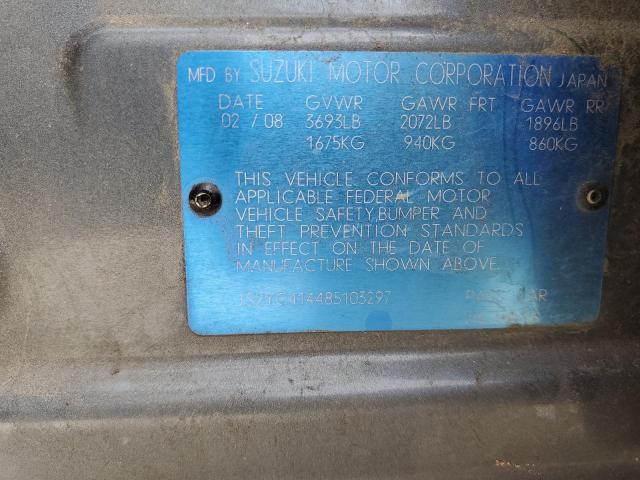 JS2YC414485103297 - 2008 SUZUKI SX4 GRAY photo 12