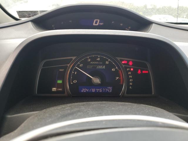 JHMFA36266S030276 - 2006 HONDA CIVIC HYBRID ვერცხლისფერი ფოტო 9