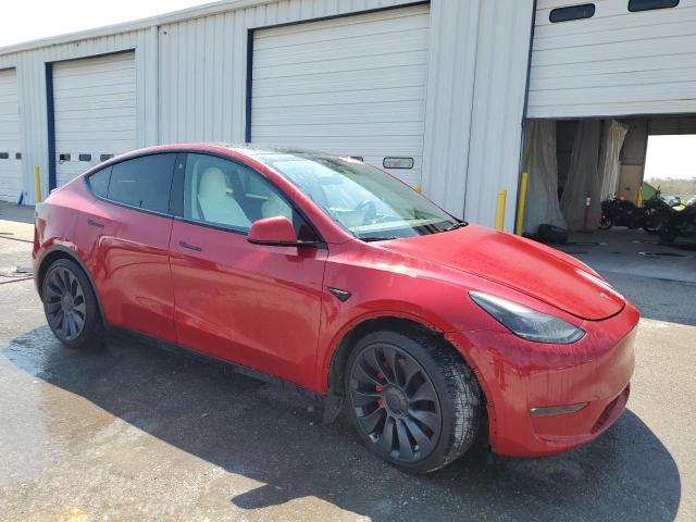 7SAYGDEF2PF712382 - 2023 TESLA MODEL Y 红色 照片 4