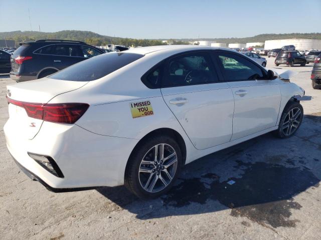 3KPF34AD1KE012193 - 2019 KIA FORTE GT LINE WHITE photo 3