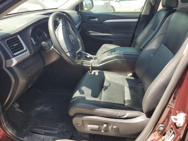 5TDJZRFHXJS899220 - 2018 TOYOTA HIGHLANDER SE Bordeaux photo 7
