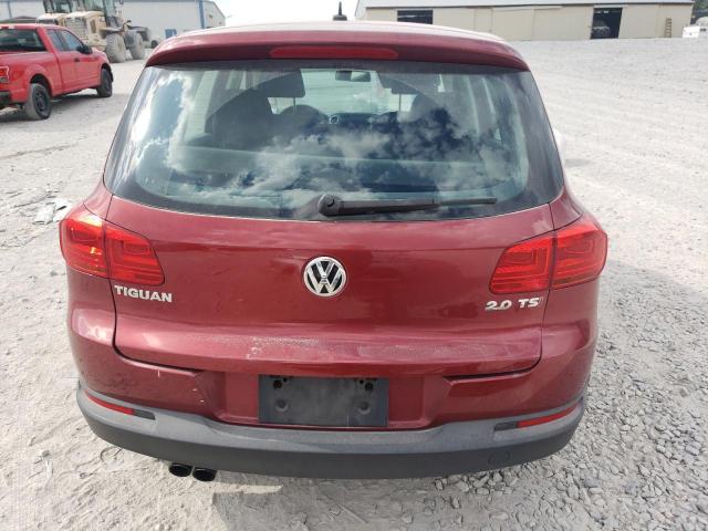 WVGAV7AX7CW006269 - 2012 VOLKSWAGEN TIGUAN S RED photo 6