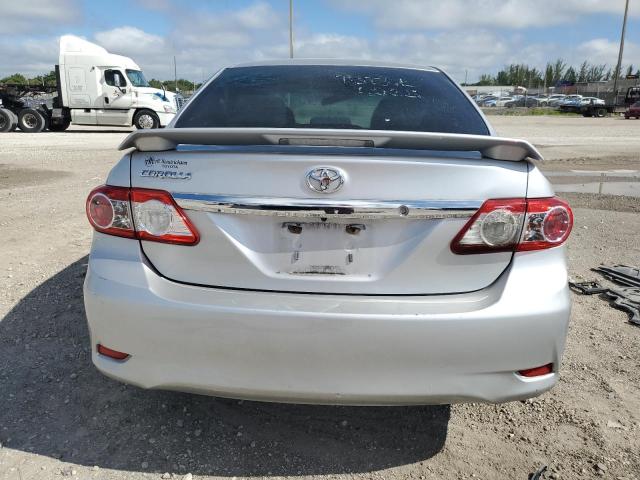 JTDBU4EE9DJ116791 - 2013 TOYOTA COROLLA BASE ვერცხლისფერი ფოტო 6