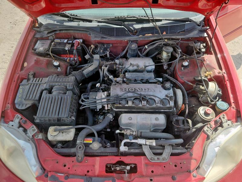 1HGEJ8245YL100835 - 2000 HONDA CIVIC EX RED photo 11
