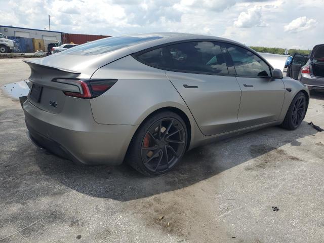 5YJ3E1ET4RF859257 - 2024 TESLA MODEL 3 灰色 照片 3