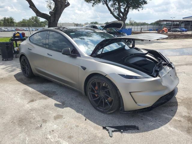 5YJ3E1ET4RF859257 - 2024 TESLA MODEL 3 灰色 照片 4