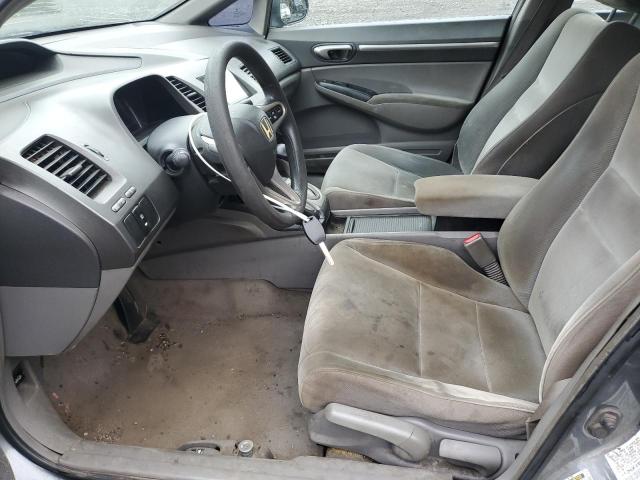2HGFA16879H328021 - 2009 HONDA CIVIC EX GRAY photo 7