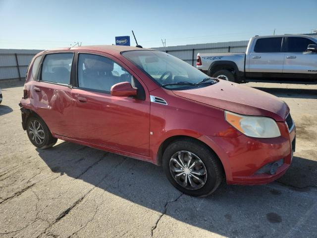 KL1TD66E29B304575 - 2009 CHEVROLET AVEO LS RED photo 4