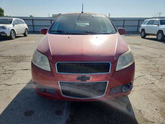 KL1TD66E29B304575 - 2009 CHEVROLET AVEO LS RED photo 5