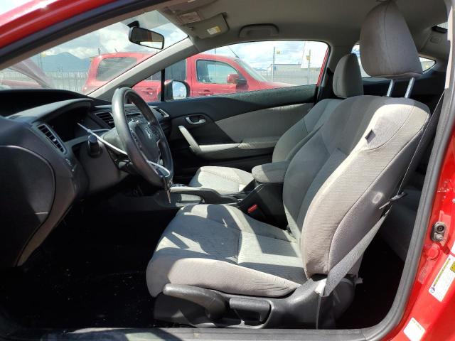 2HGFG3B50EH523734 - 2014 HONDA CIVIC LX RED photo 7