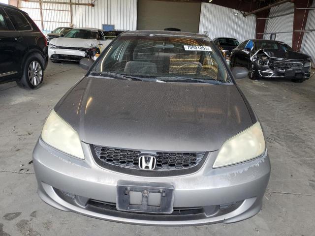 1HGEM22034L037410 - 2004 HONDA CIVIC EX GRAY photo 5