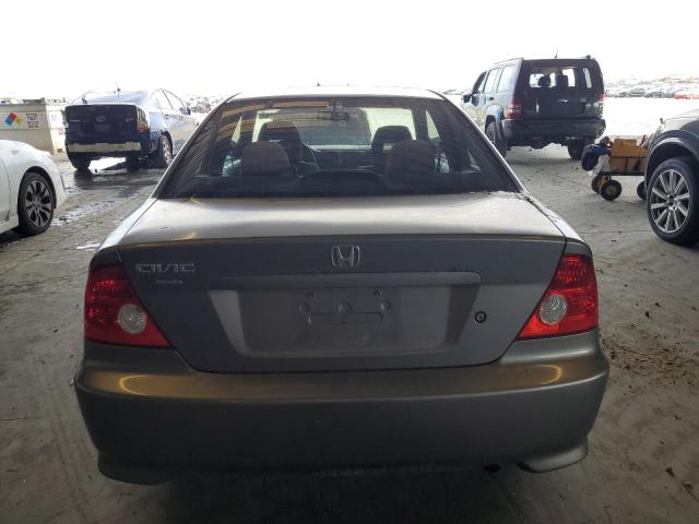 1HGEM22034L037410 - 2004 HONDA CIVIC EX GRAY photo 6