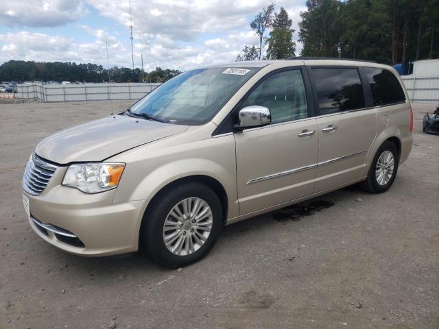 2C4RC1CG8CR269970 - 2012 CHRYSLER TOWN & COU TOURING L GOLD photo 1