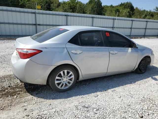 2T1BURHE4FC301404 - 2015 TOYOTA COROLLA L SILVER photo 3