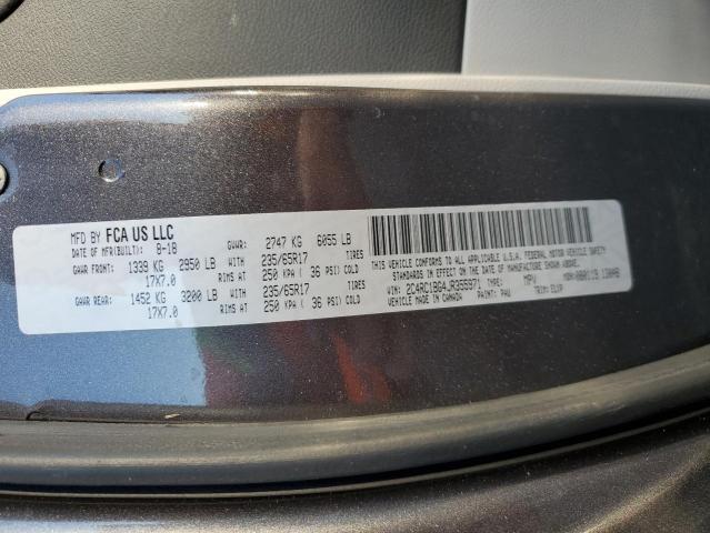 2C4RC1BG4JR355971 - 2018 CHRYSLER PACIFICA TOURING L GRAY photo 13