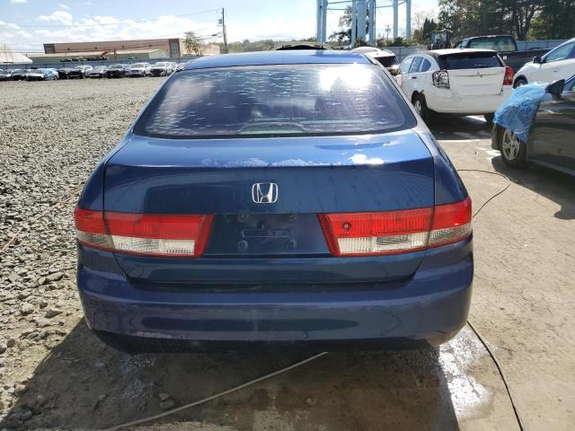 1HGCM56333A079969 - 2003 HONDA ACCORD LX BLUE photo 6