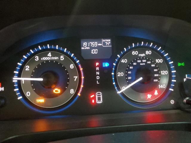 5FNRL5H60CB050374 - 2012 HONDA ODYSSEY EXL GRAY photo 9