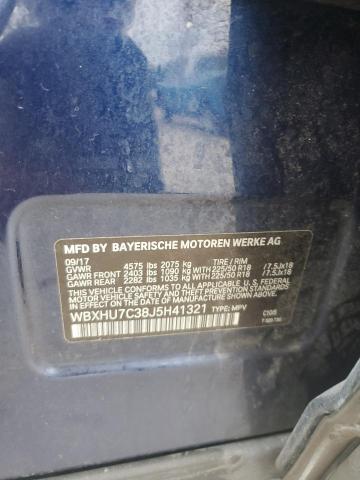 WBXHU7C38J5H41321 - 2018 BMW X1 SDRIVE28I BLUE photo 13