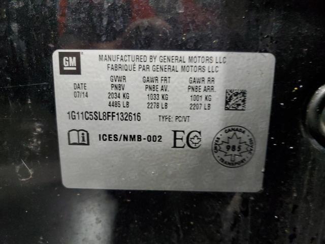 1G11C5SL8FF132616 - 2015 CHEVROLET MALIBU 1LT 黑色 照片 13