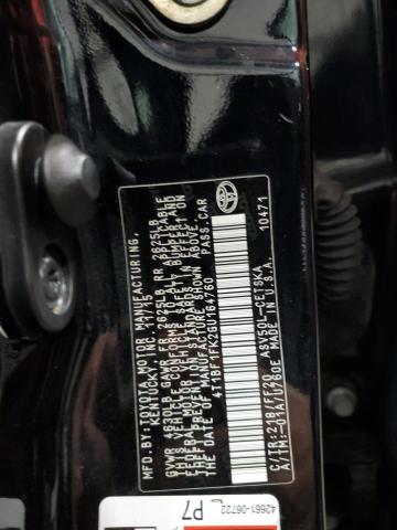 4T1BF1FK2GU164760 - 2016 TOYOTA CAMRY LE BLACK photo 12