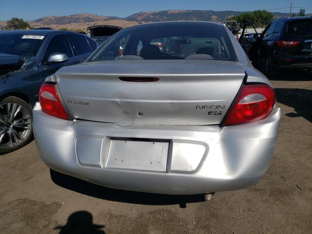 1B3ES56C23D105152 - 2003 DODGE NEON SXT SILVER photo 6