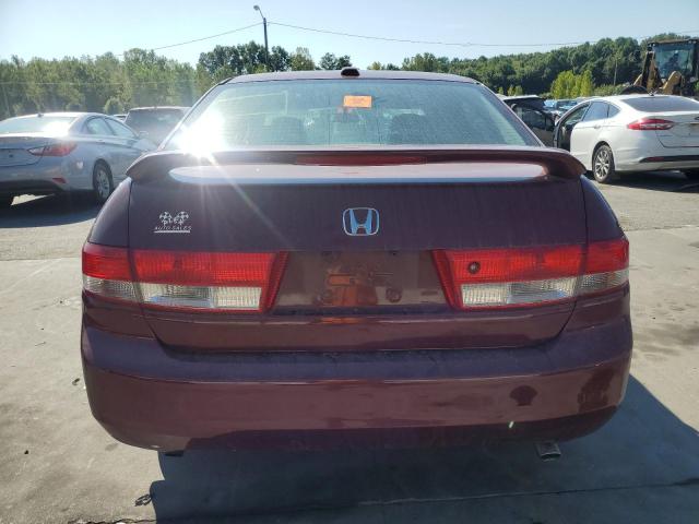 1HGCM66514A024185 - 2004 HONDA ACCORD EX 勃艮第红 照片 6