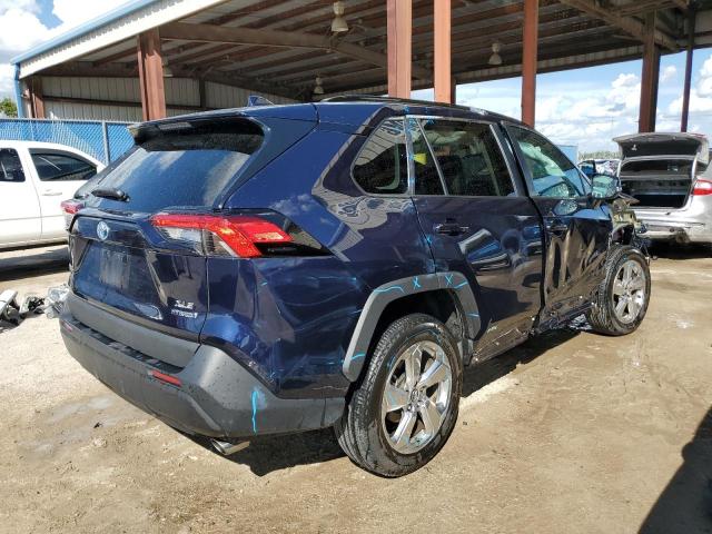 2T3B6RFV6MW008376 - 2021 TOYOTA RAV4 XLE PREMIUM BLUE photo 3