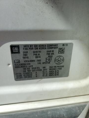 KL4CJCSB2EB519194 - 2014 BUICK ENCORE WHITE photo 13