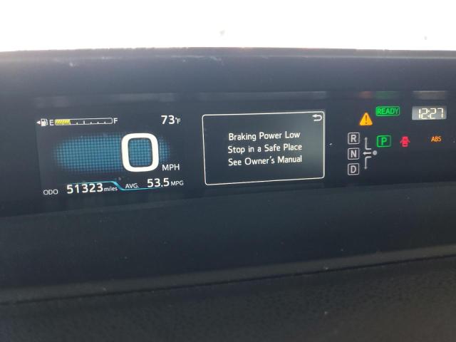 JTDKARFU3H3541641 - 2017 TOYOTA PRIUS BLUE photo 9