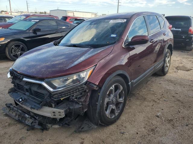 7FARW1H5XJE028231 - 2018 HONDA CR-V EX BURGUNDY photo 1