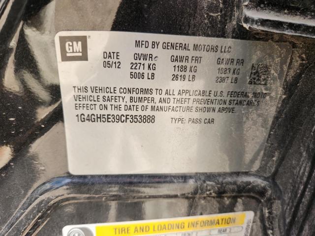 1G4GH5E39CF353888 - 2012 BUICK LACROSSE PREMIUM 石墨色 照片 12