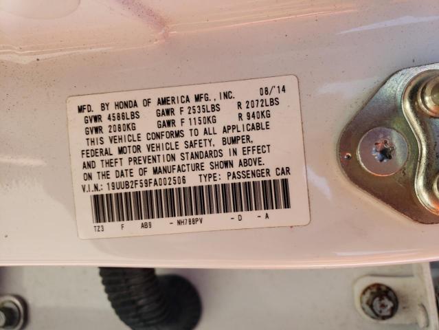 19UUB2F59FA002506 - 2015 ACURA TLX TECH WHITE photo 13